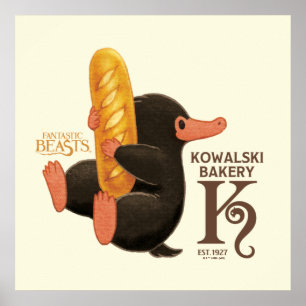 Affiche Boulangerie Kowalski - Niffler Avec Pain