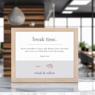 Affiche Boulangerie ou traiteur Salle de petit-déjeuner/Cu