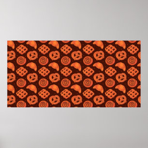 Affiche Boulangerie sans couture motif, texture. Boutique