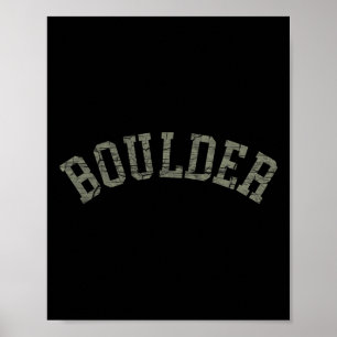 Affiche Boulder Colorado Montagnes Rocheuses Ski Camping C