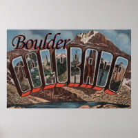Boulder, Colorado - Scènes de grandes lettres
