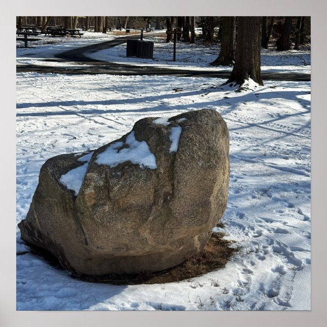 Affiche Boulder dans l'affiche de neige (Devant)