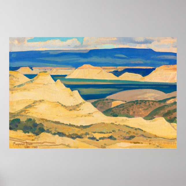 Affiche Boulder Valley par Maynard Dixon (Devant)