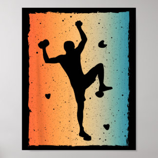 Affiche Bouldering Cool Pour Hommes Femmes Enfants Mur De