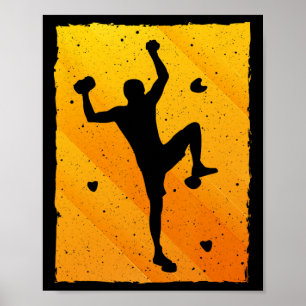 Affiche Bouldering Cool Pour Hommes Femmes Grimpeur De Mon