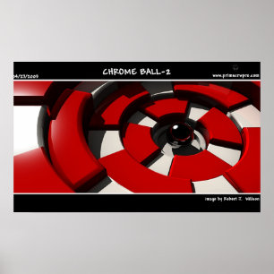 Affiche Boule 2 de chrome