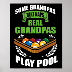 Affiche Boule 8 Bal Huit - Billard de piscine amusant