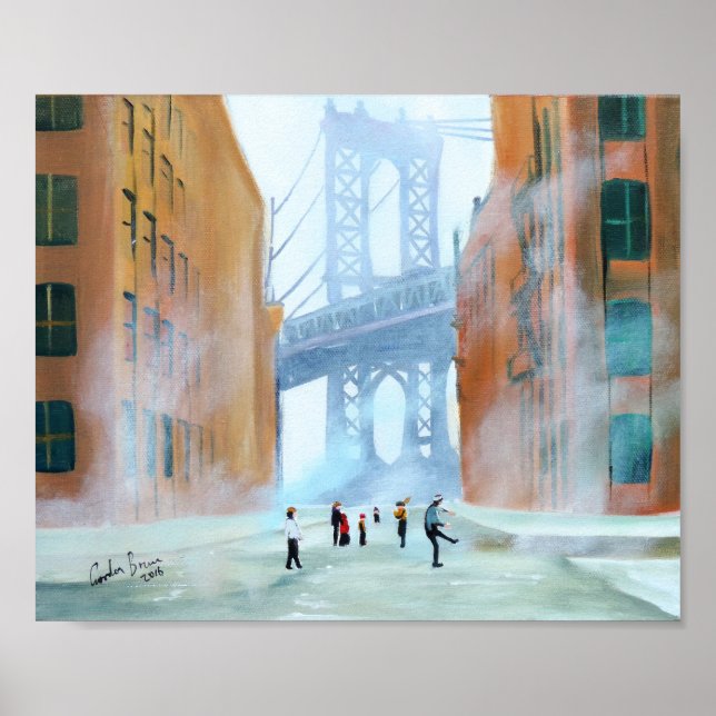 Affiche Boule Brooklyn Bridge Gordon Bruce ar (Devant)