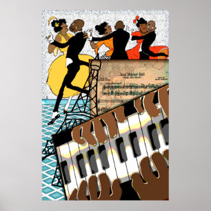 Affiche Boule de bébés de jazz