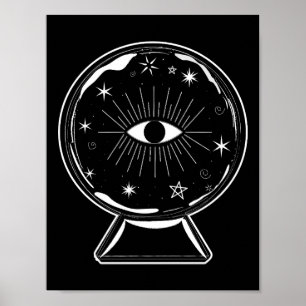 Affiche Boule de cristal magique de voyance qui dit tout