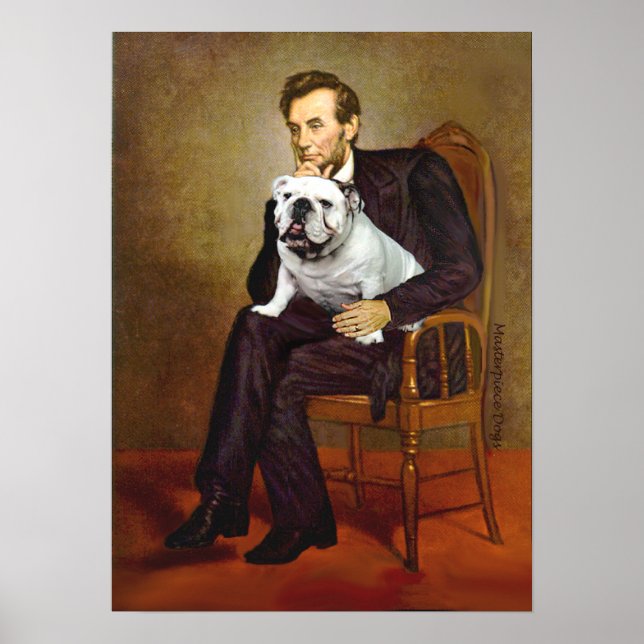Affiche Bouledogue anglais 9 - Lincoln (Devant)