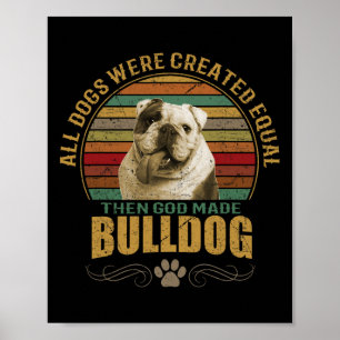 Affiche Bouledogue créé
