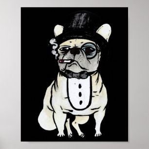 Affiche Bouledogue Gangster English