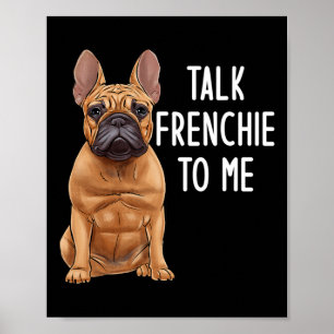 Affiche Bouledogue parle français à moi