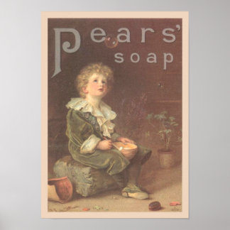 Affiche Boules de savon poires et