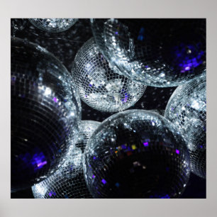 Affiche Boules Disco : Atmosphère Fête