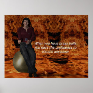 Affiche Boules en laiton