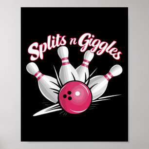 Affiche Boules N Giggles Funny Bowling Bowling Bowling Bal
