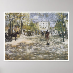 Affiche Boulevard à Paris, 1888 Jean-François Raffaelli