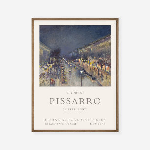 Affiche Boulevard Camille Pissarro Montmartre Exposition d