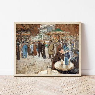 Affiche Boulevard de Clichy   Louis Abel-Truchet