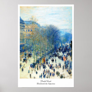 Affiche Boulevard des Capucines Claude Monet