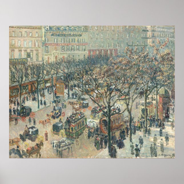 Affiche Boulevard des Italiens - Camille Pissarro Art (Devant)
