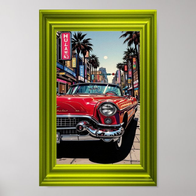 Affiche Boulevard du coucher de soleil – Cabriolet Classiq (Devant)