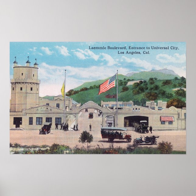 Affiche Boulevard Laemmle Vue de la ville universelle (Devant)