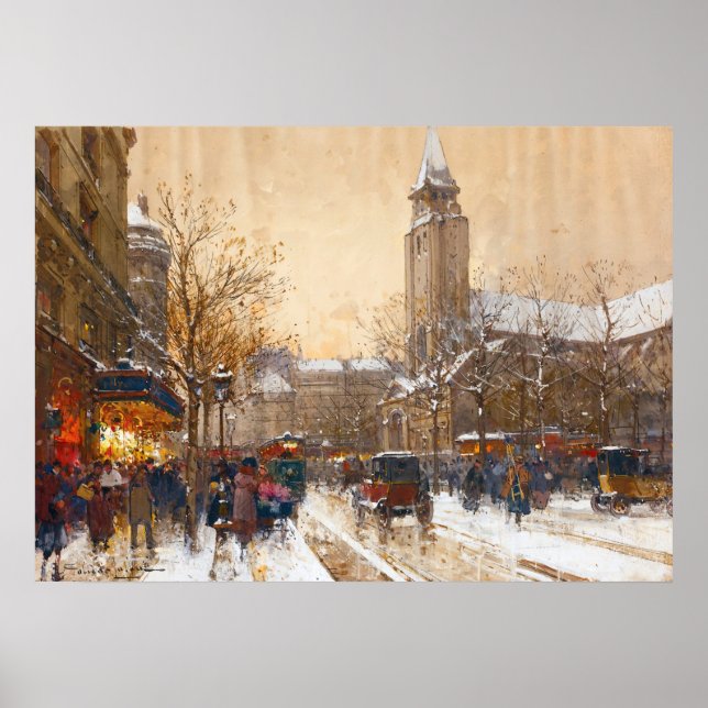 Affiche Boulevard Saint-Germain, Paris-Eugène Galien-Lalou (Devant)