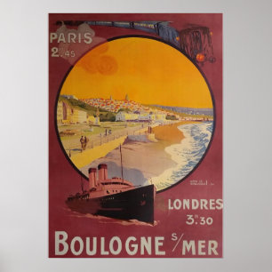 AFFICHE BOULOGNE SUR MER