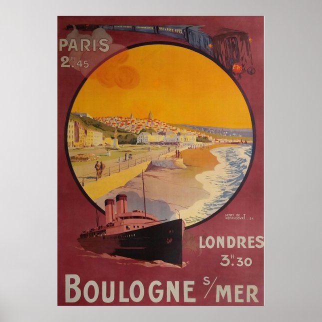 AFFICHE BOULOGNE SUR MER (Devant)