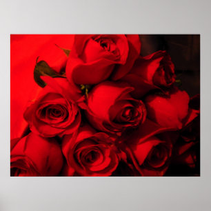 Affiche "Bouquet cramoisi "