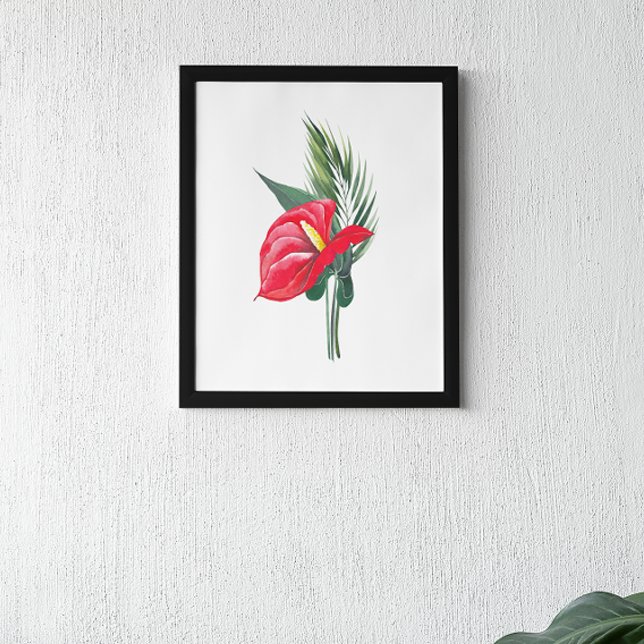 Affiche Bouquet d'anthurium rouge (Créateur téléchargé)
