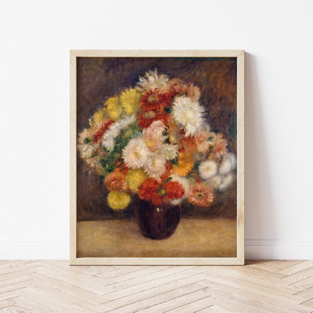Affiche Bouquet de chrysanthèmes | Renoir (Créateur téléchargé)