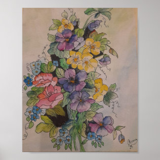 Affiche Bouquet de Fleurs