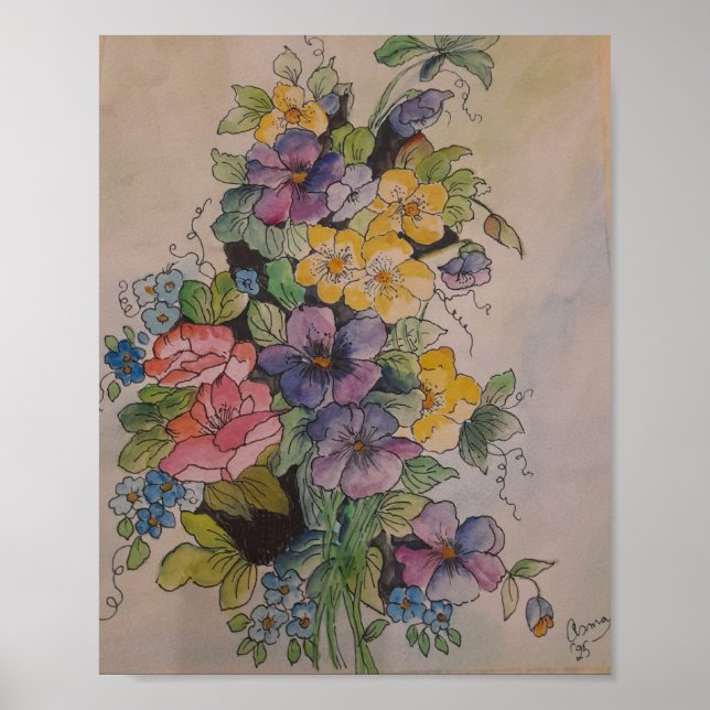 Affiche Bouquet de Fleurs (Devant)