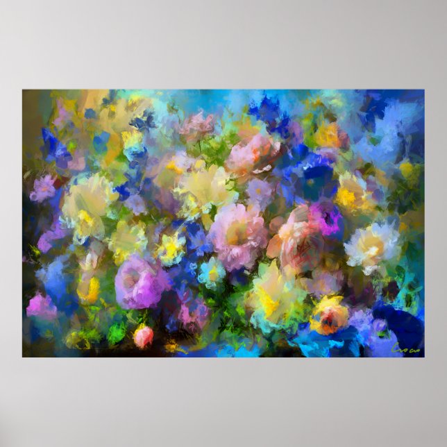 Affiche Bouquet de fleurs  (Devant)