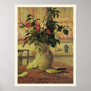 Affiche Bouquet de fleurs à la fenêtre par Maxine Maufra