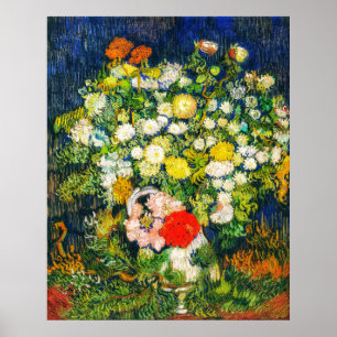 Affiche Bouquet de fleurs dans un Vase Van Gogh