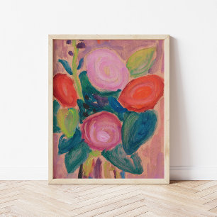 Affiche Bouquet de fleurs dans un vase von Jawlensky
