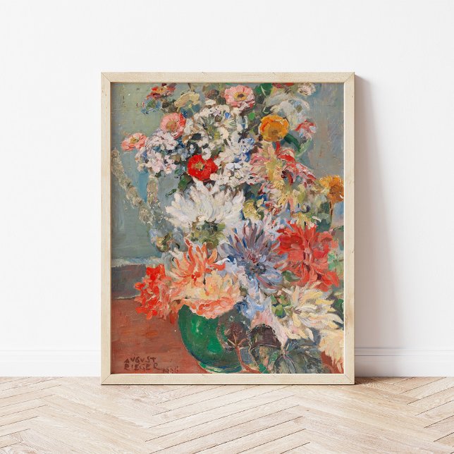 Affiche Bouquet de fleurs d'été | August Rieger (Créateur téléchargé)