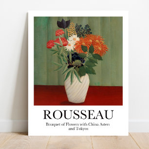 Affiche Bouquet de fleurs d'Henri Rousseau