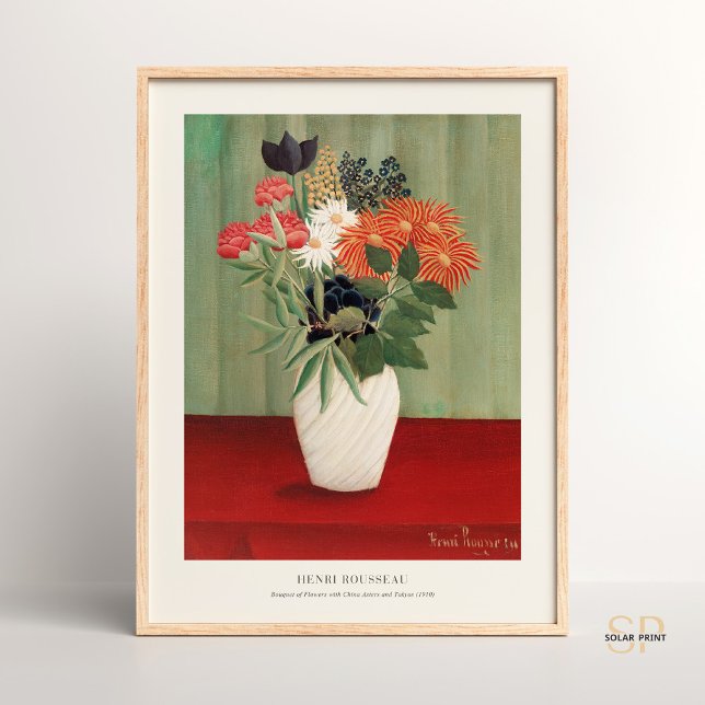 Affiche Bouquet de fleurs Henri Rousseau Primitivisme Cosy (Créateur téléchargé)