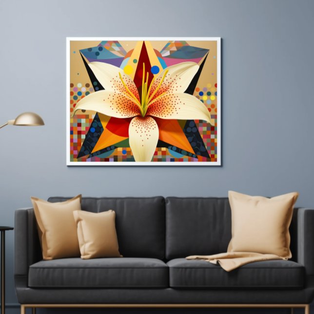 Affiche Bouquet de fleurs mignonnes Lily imprimable (Créateur téléchargé)