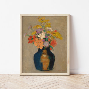 Affiche Bouquet de Fleurs   Odilon Redon