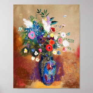 Affiche Bouquet de fleurs par Odilon Redon