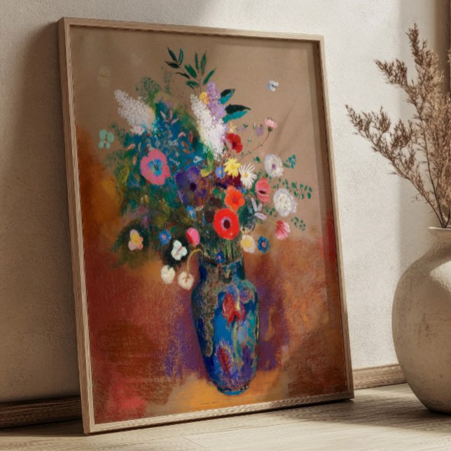 Affiche Bouquet de fleurs par Odilon Redon Nature morte (Créateur téléchargé)