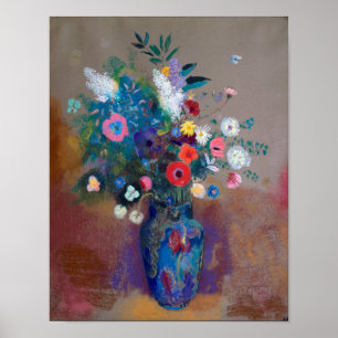 Affiche Bouquet de fleurs, Redon