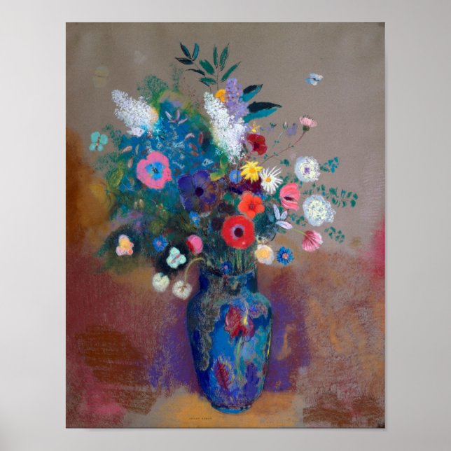 Affiche Bouquet de fleurs, Redon (Devant)